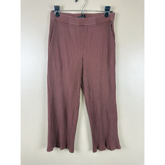 Eileen Fisher Pants - Eileen Fisher Ribbed Tencel Cropped Straight Leg Pants Terracotta XS Women’s